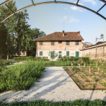 Giardino della casa del custode nel Parco di Palazzo Galvagno a Marene